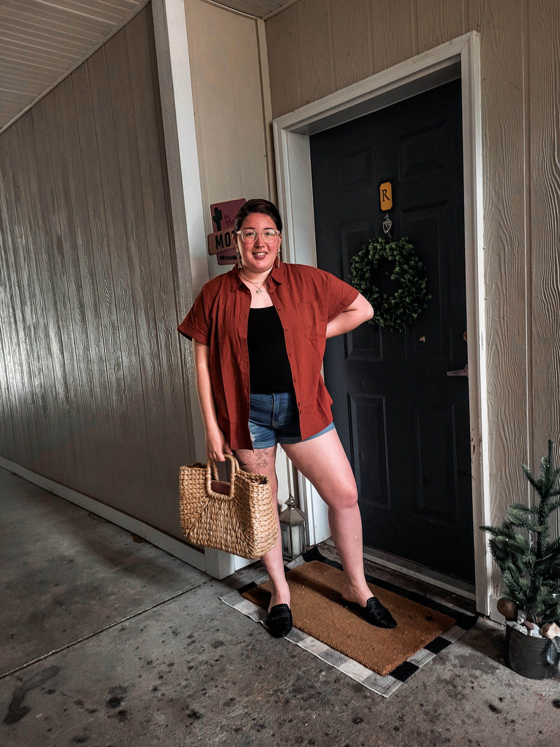 Wednesday Button down outfit!