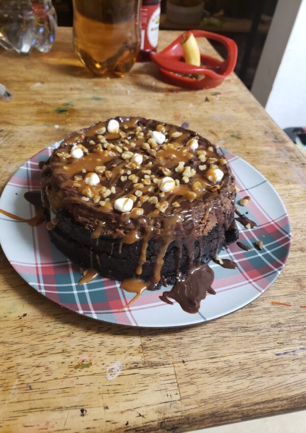 Chocolate Turtle Cheesecake