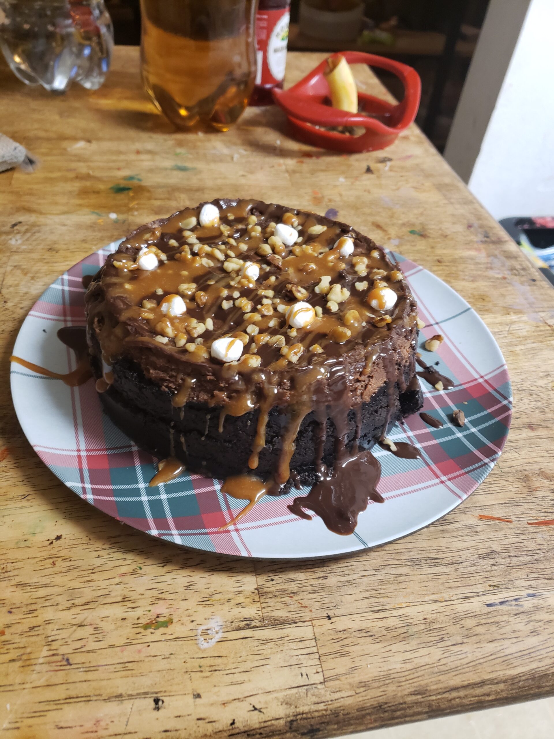 Chocolate Turtle Cheesecake