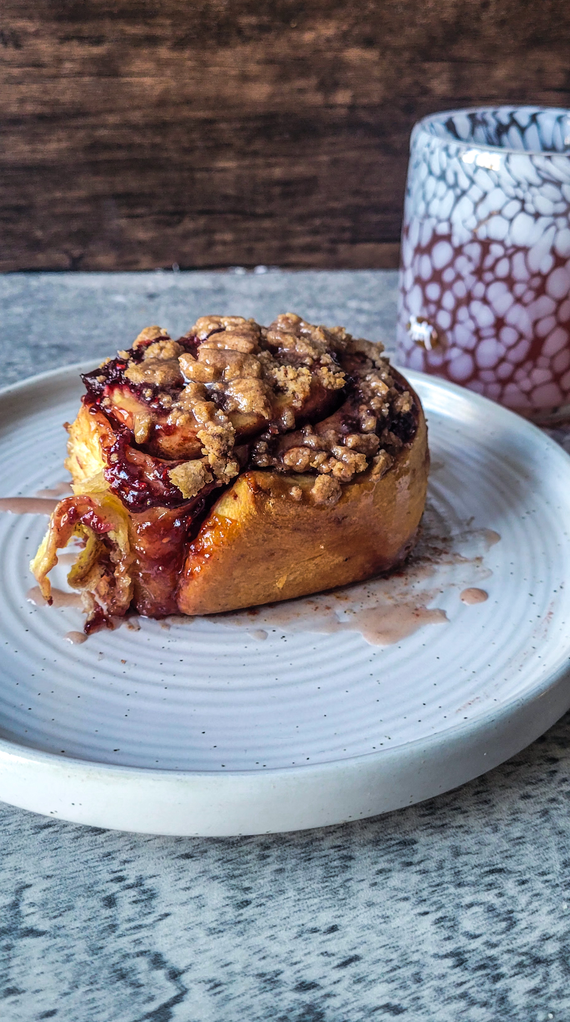Blackberry Raspberry Cinnamon Rolls